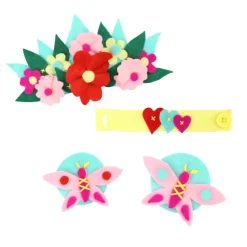 Gifi Serre tête DIY en feutrine à faire soi même décors fleurs