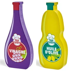 Gifi Jeux D'Imagination Et D'Imitation<Set de condiment huile et vinaigre en bois