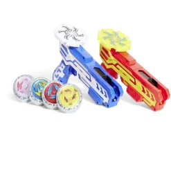 Gifi Jeux D'Imagination Et D'Imitation<Set de 2 pistolets et 4 toupies avec arène