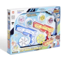 Gifi Jeux D'Imagination Et D'Imitation<Set de 2 pistolets et 4 toupies avec arène