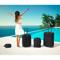 Online Gifi Set de voyage valises/sac/vanity 4 pièces noires