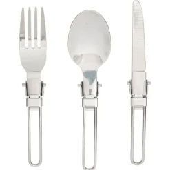 Set nomade couverts inox avec pochette 4 pièces*Gifi