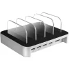 Station de charge USB Homday noir et gris*Gifi Online