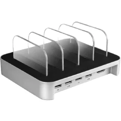 Station de charge USB Homday noir et gris*Gifi Online