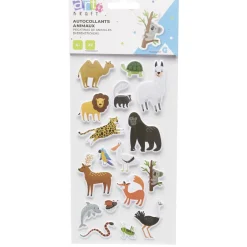 Gifi Sticker animaux 3D 17 pièces