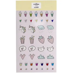 Gifi Sticker enfant 6 feuilles 1000 pièces