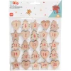 Gifi Stickers en bois numéroté