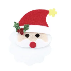 Gifi Stickers Père Noël rouge et blanc en feutrine x3