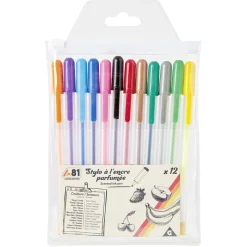 Stylo à encre parfumée x12*Gifi Online