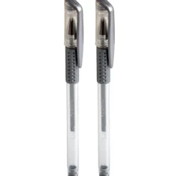 Stylo gel argenté x2*Gifi Online