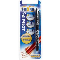 Stylo roller effaçable et rechargeable noir*Gifi