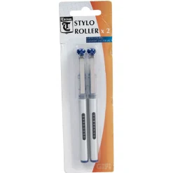 Stylo roller x2 bleu*Gifi New
