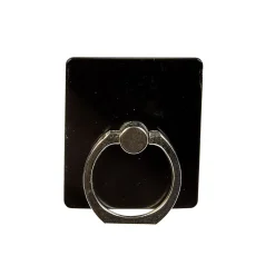 Support anneau bague pour téléphone plastique noir*Gifi