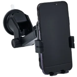 Support de téléphone et chargeur noir*Gifi New