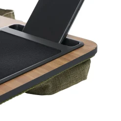 Support nomade pour ordinateur portable marron foncé L57xl30xH7,5cm*Gifi Clearance