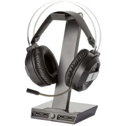 Support pour casque gaming 4 ports USB et LED multicolore*Gifi Sale