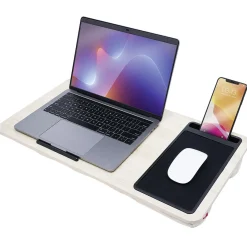 Support pour ordinateur portable nomade bois beige 57x30xH5cm*Gifi Sale