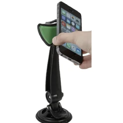 Support smartphone pour voiture à ventouse noir et vert*Gifi Clearance