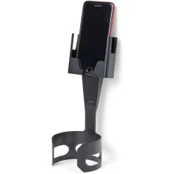 Support téléphone porte gobelet 2 en 1 abs noir*Gifi Discount
