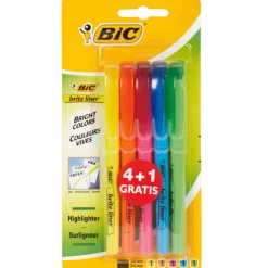Gifi Surligneur stylo Bic x5