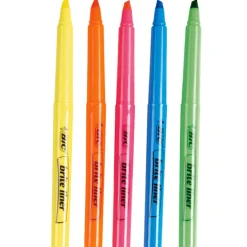 Gifi Surligneur stylo Bic x5