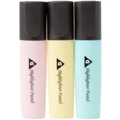 Surligneurs x3 ABS bleu, jaune et rose*Gifi Clearance