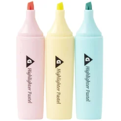 Surligneurs x3 ABS bleu, jaune et rose*Gifi Clearance