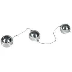 Gifi Suspension 3 boules de Noël digitales lumineuses 8 cm