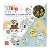 Gifi Suspension de Noël à colorier personnage souriant DIY