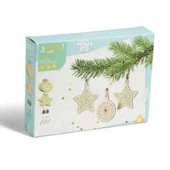 Gifi Suspension de Noël en bois à broder x10