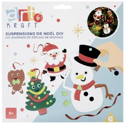 Gifi Suspension de Noël personnages DIY en mousse