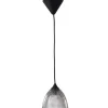 Gifi Suspension en verre strié gris
