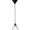 Gifi Suspension en verre strié transparent