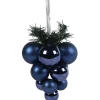 Gifi Suspension grappe boule de Noël bleue