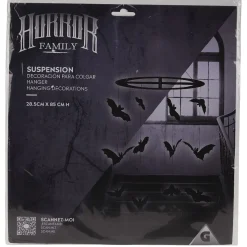 Suspension Halloween chandelier chauve-souris noir*Gifi Discount
