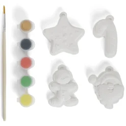Gifi Suspension Noël x4 peinture sur plâtre
