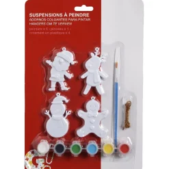 Gifi Suspension à peindre Noël x4