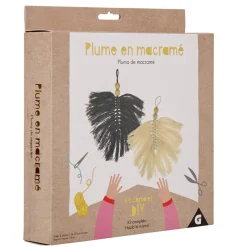 Gifi Suspension plume en macramé à fabriquer