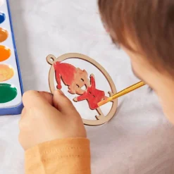Gifi Jeux Créatifs<Suspension ronde sapin de Noël à peindre