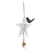 Gifi Suspension étoile Noël avec oiseau