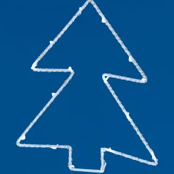 Gifi Suspension étoile ou sapin lumineux blanc fixe h.18.5 cm