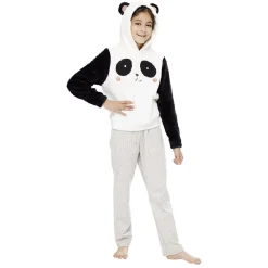 Clearance Gifi Sweat pyjama panda pour enfant Taille XS/6-8 ans ou 10-12 ans