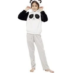 Clearance Gifi Sweat pyjama panda pour enfant Taille XS/6-8 ans ou 10-12 ans