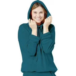 Online Gifi Sweat velours uni bleu Taille S