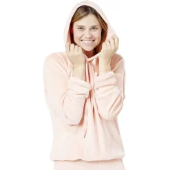 Discount Gifi Sweat velours uni rose Taille L