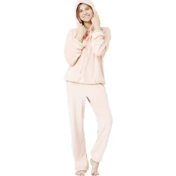 Discount Gifi Sweat velours uni rose Taille L
