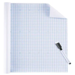 Gifi Tableau adhésif blanc à découper 45x200cm avec marqueur effaçable