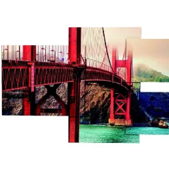 Gifi Tableau déco pont San Francisco en relief