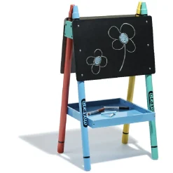 Gifi Tableau double face enfant multicolore design crayons