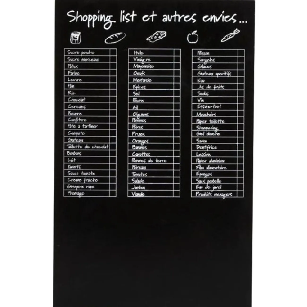 Gifi TABLEAU MEMO LISTE DE COURSES